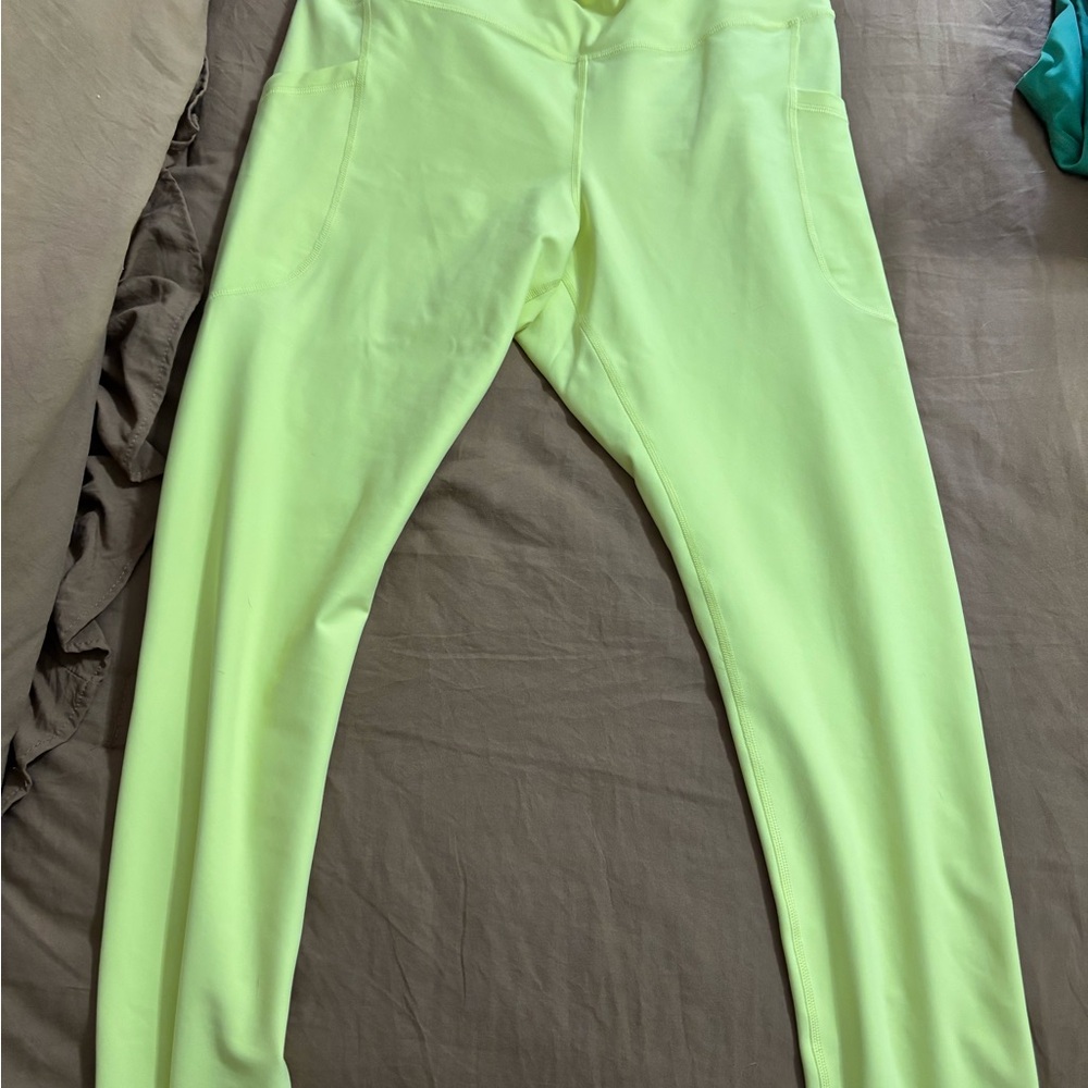 Old Navy Neon Yellow Leggings